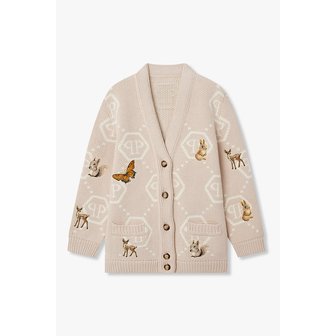 필립플레인 페어리 자수 오버사이즈 가디건 8625305604000