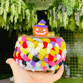 양말목 공예 할로윈 호박 바구니 만들기 diy kit