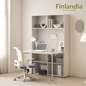 핀란디아 유니트 1200 오픈 책상 데이브의자세트(콘센트)