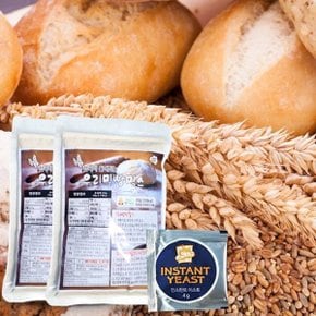 홈베이킹 우리밀빵 믹스 350g x2봉