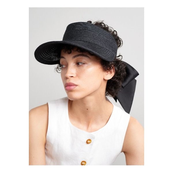 유지니아 킴 리키 그로그랭 트리밍 헴프 혼방 바이저 블랙 1647597354144855