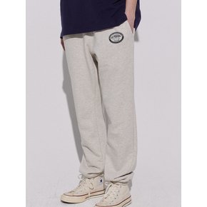 CIRCLE SWEATPANTS (MELANGE IVORY)