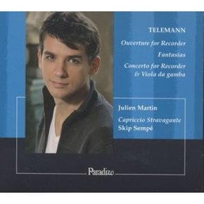 [CD]텔레만 - 리코더를 위한 서곡과 환상곡, 리코더와 비올라 다 감마를 위한 협주곡 / Telemann - Ouverture For Recorder Fantasias, Concerto For Recorder & Viola Da Gamba