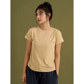 Cross cover up t-shirt (Cloudy yellow)