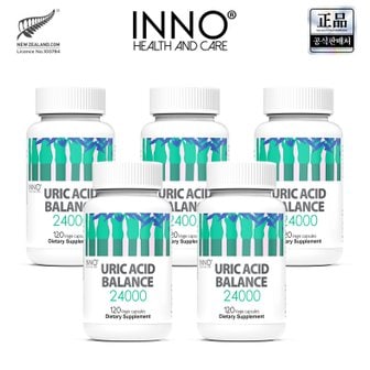 이노헬스 앤케어 유릭 애시드 밸런스 24000 120정 5개 뉴질랜드 요산 샐러리 쐐기풀 URIC ACID