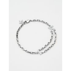 Duality Double Chain Bracelet Silver JDB21SR001M