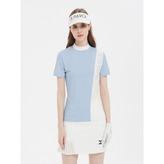 이파르카 Blue Shell High-neck Short Sleeve Shirts