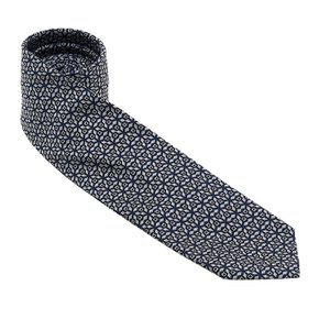 [페라가모]남성 실크 자카드 타이 35 0943 F NAVY/AVORI 0768437 /1