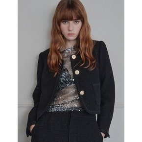 Black Classic Tweed Jacket