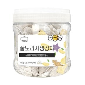 꿀도라지 생강 차 삼각티백 50개입 1통