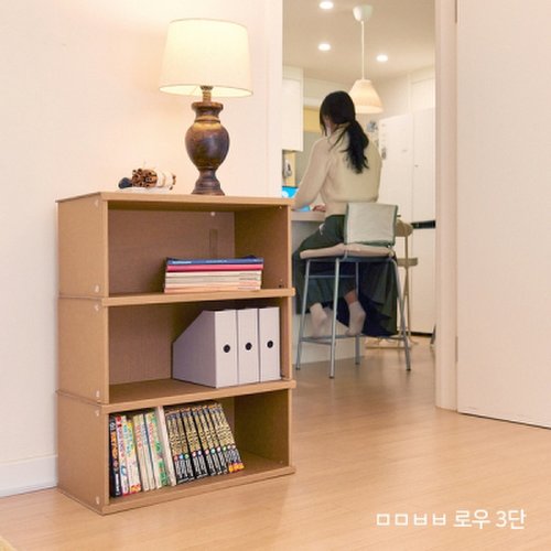 낮은 종이책장ㅁㅁㅂㅂ 2단(가로54) 3