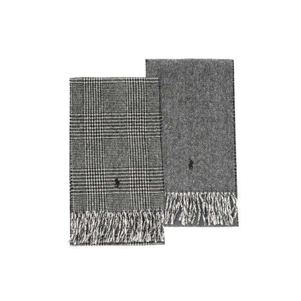 폴로랄프로렌 PC0945-003 포니 플래드 체크 리버시블 프린지 머플러