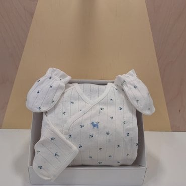 블루독베이비 **CR)베리아일렛배내저고리,손싸개 선물세트(45170-000-05+45170-008-06)
