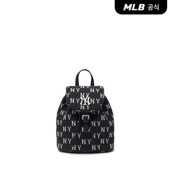 MLB [코리아공식]클래식 모노그램 자카드 미니 백팩 NY (Black)