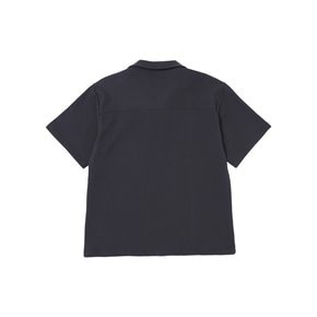 MU-WI PIN-KNIT 1/2 COLLAR-TEE (Charcoal)