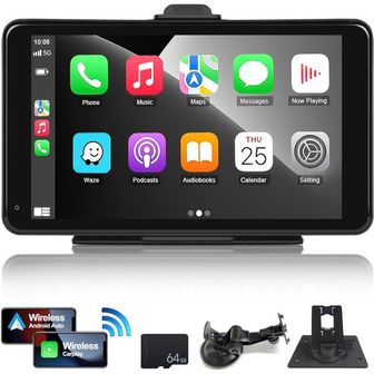  독일 카플레이 모니터 CAMECHO Wireless Apple Carplay Android Car PoRtAble Radio 7 Inch HD I