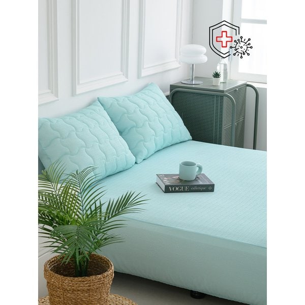 시어서커 써니 항균 탈취 여름 냉감 침대 홑겹 매트리스커버