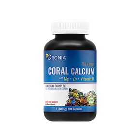 캐나다 오로니아 코랄칼슘 산호칼슘 Coral Calcium 180캡슐