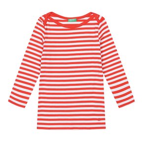 Basic boat neck stripe t-shirt_3OA6E16A19T5