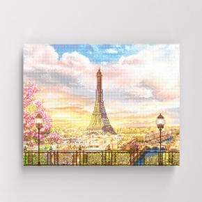 아트박스/아이러브페인팅 DIY캔버스형 보석십자수 40x50cm 에펠탑의 로망
