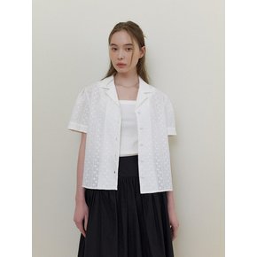 MOMO PUNCHING BLOUSE - Ivory