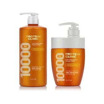  엘라스틴 프로틴클리닉 고영양 샴푸 1000ml + 트리트먼트 700ml