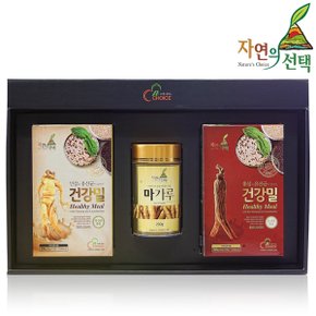 [9/6(금)순차출고]건강밀선물세트 1호 800g (인삼건강밀+홍삼건강밀+마가루)