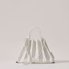 Lucky Pleats Canvas Coated Shopper S Cream