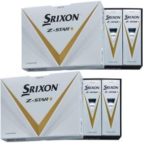 일본 스릭슨 반반공 던롭 골프 공 SRIXON ZSTAR Z 스타 다이아몬드 2023 모델 24개24개 팩 대량