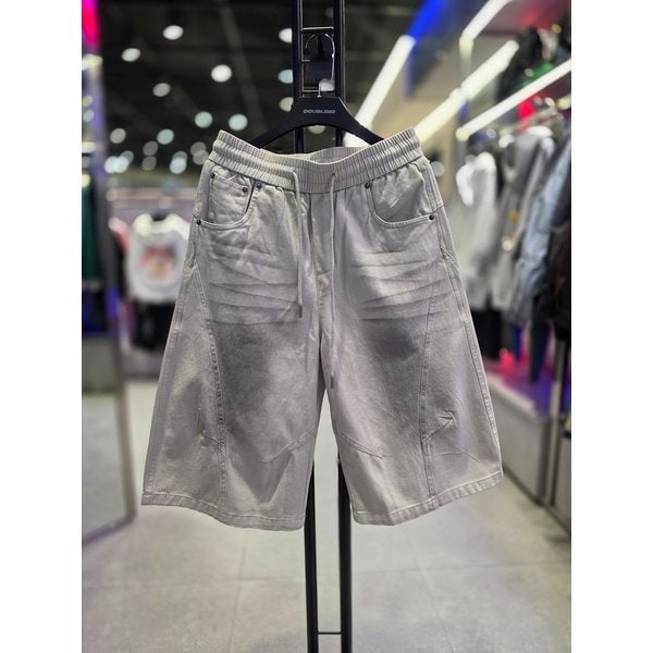 [시흥점] 공용 더티워싱 코튼 버뮤다핏 반바지그레이/JHZZ81404GY