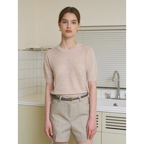 Linen Half T-shirt