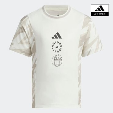 아디다스키즈 (A100-A140) LB GFX SS TEE (JL7560)