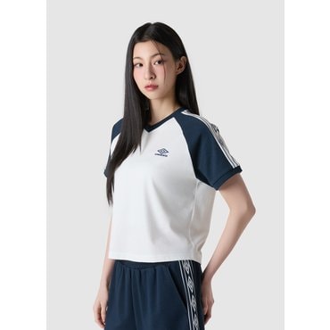 엄브로 여성용 HBL OG 사이드다이아 우먼스 브이넥 반팔 티셔츠 UQ322CRS81SCW