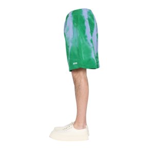 SS21 MSGM Short Pants SWEAT SHORTS GREEN 3040MB63_21709536