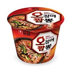 농심 오징어짬뽕 큰사발면 115g 16개