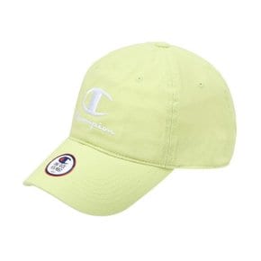 모자 JQS CKHE-3F003-L1 [US] 가먼트워시 릴렉스드 C+Champion 로고 캡 (LIGHT YELLOW GRE