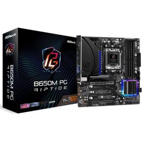 미국 애즈락 메인보드 ASRock 마더보드 B650M PG Riptide AMD Ryzen 7000 Series Processors Mot