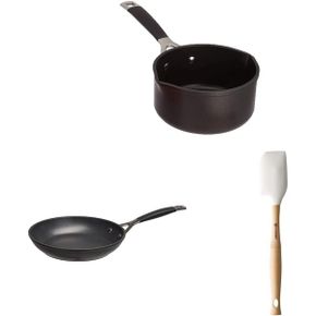 일본 르쿠르제 후라이팬0108 Le Creuset TNS Milk Pan 6.3 inches 16 cm Frying Spatula White 3