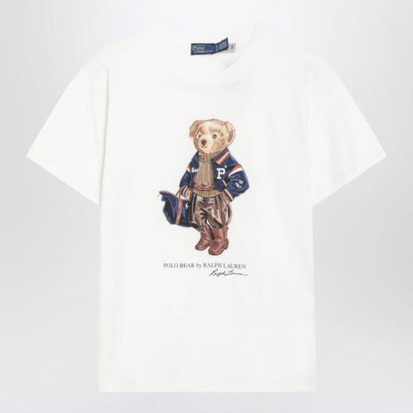 확대된 대표 폴로 랄프로렌 반팔 티셔츠 211B17774001CO WW WHITE