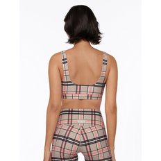 Putter Plaid Sports Bra [032202] 필라테스복 요가복 스포츠 브라탑