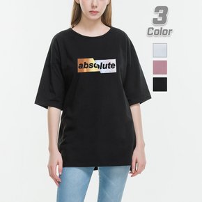 앱솔루트 옆트임 루즈핏 반팔티 오버핏 빅사이즈 박스티 면티 티셔츠