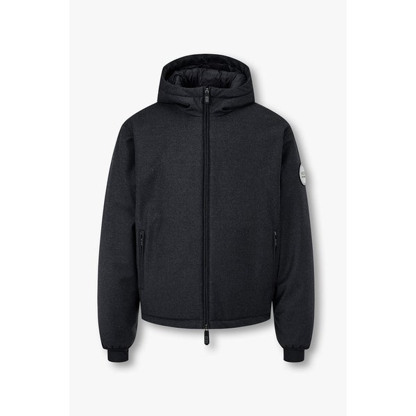 남성 울 블렌드 후디드 패딩 자켓 A115317202000