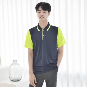 스판  형광 배색 카라티셔츠 5color 남녀