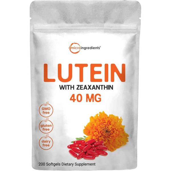 마이크로 인그레디언트 루테인 지아잔틴 함유 40mg Micro Ingredients Lutein 200소프트젤