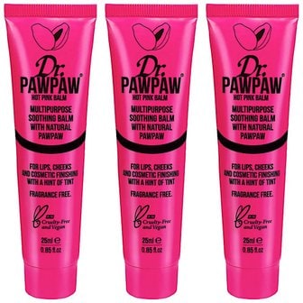  닥터포포 핫 핑크 밤 Dr. PAWPAW Hot Pink Balm 25ml 3개