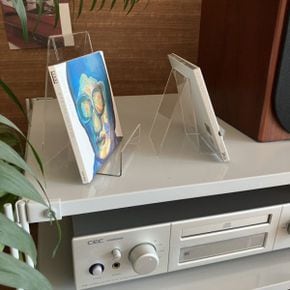 아크릴 투명 lp 거치대 보관함 스탠드 책전시대