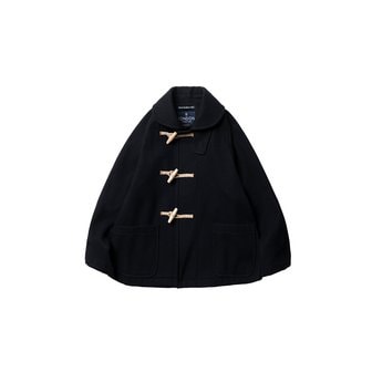 런던트레디션 Shawl Collar Unisex Short Duffle Coat - DK.Navy 5990