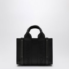 [해외배송] 끌로에 우디 리본 블랙 가죽 쇼핑 백 CHC23SP237I60 001