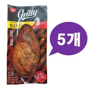 동원 그릴리 황금닭가슴살 블랙페퍼 105g x5개 간식 샐러드