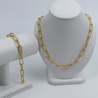  [가앤] 24k순금 꽈베기 클립 체인 목걸이22.50g